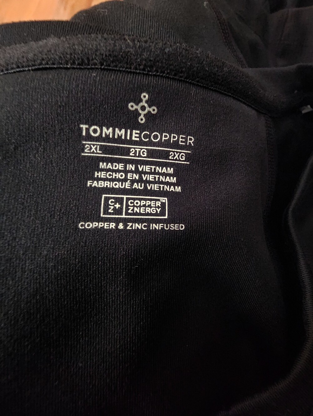 Womens Plus Black Zip-Front Long Sleeve Jacket Tommie Copper Compression Size 2x - Picture 6 of 9